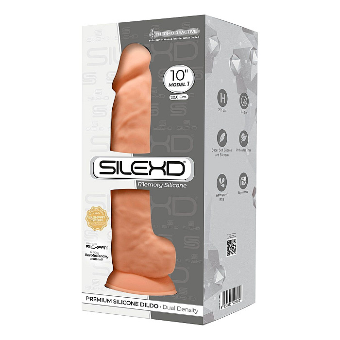 Фалоімітатор реалістичний SilexD Arnold Flesh (MODEL 5 size 10in), двошаровий, силікон+Silexpan, діа