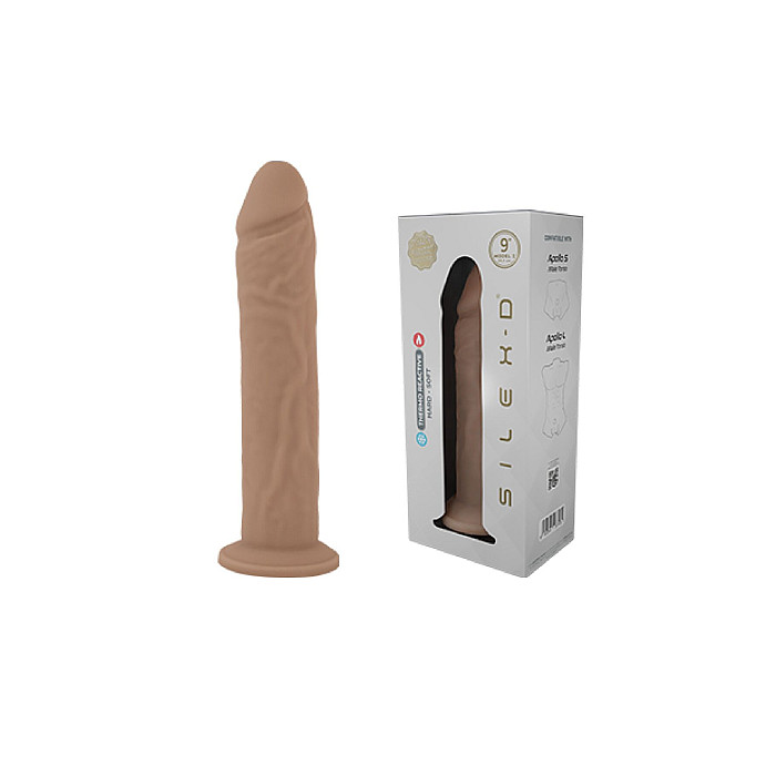 Фаллоимитатор SilexD Flesh (MODEL 2 size 9in) Liquid Silicone, подходит для торса Apollo S и L