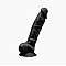Фаллоимитатор SilexD Vetus Black (MODEL 1 size 8in), двухслойный, силикон+Silexpan, диаметр 4,2см