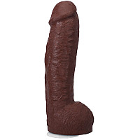 Фалоімітатор Doc Johnson The Realistic Cock ULTRASKYN - 12 Inch Hung with Balls Chocolate