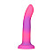 Светящийся в темноте фаллоимитатор ADDICTION Rave 8″ Glow in the Dark Dildo Pink Purple, 20,3 см