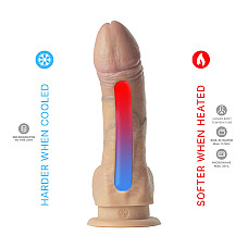 Фаллоимитатор SilexD Legends - Juan Lucho Dildo 9", двухслойный, силикон+Silexpan