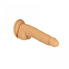 Фаллоимитатор Naked Addiction — 8″ Silicone Dual Density Dildo Vanilla, вибропуля в подарок