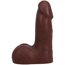 Фаллоимитатор Doc Johnson The Realistic Cock ULTRASKYN - 5 Inch with Balls Chocolate