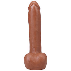 Фаллоимитатор Doc Johnson The Realistic Cock ULTRASKYN - 9 Inch with Balls Caramel