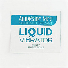 Пробник лубриканта с эффектом вибрации Amoreane Med Liquid Vibrator Berries (2 мл)