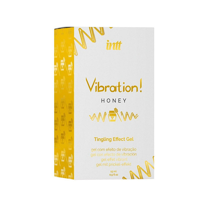 Жидкий вибратор Intt Vibration Honey (15 мл), густой гель, очень вкусный, действует до 30 мин