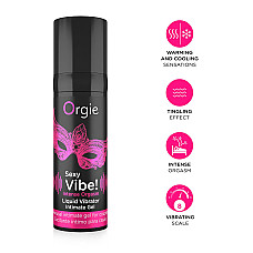 Жидкий вибратор Orgie Sexy Vibe! Intense Orgasm, 15 мл, тепло-холод, очень мощный