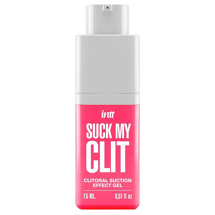 Смоктайзер для клитора Intt Suck My Clit Wild Strawberry (15 мл), клубника, гель с эффектом посасывания