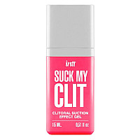 Смоктайзер для клитора Intt Suck My Clit Wild Strawberry (15 мл), клубника, гель с эффектом посасывания