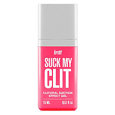 Смоктайзер для клитора Intt Suck My Clit Wild Strawberry (15 мл), клубника, гель с эффектом посасывания