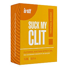 Смоктайзер для клитора Intt Suck My Clit Tropical Mango (15 мл), манго, гель с эффектом посасывания