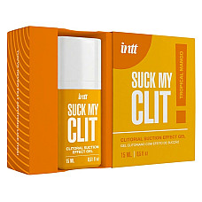 Смоктайзер для клитора Intt Suck My Clit Tropical Mango (15 мл), манго, гель с эффектом посасывания