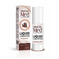 Лубрикант с эффектом вибрации Amoreane Med Liquid Vibrator Chocolate (30 мл)