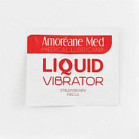 Пробник лубриканта с эффектом вибрации Amoreane Med Liquid Vibrator Strawberry (2 мл)