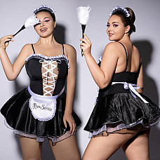 Еротичний костюм покоївки JSY P61110 Plus Size