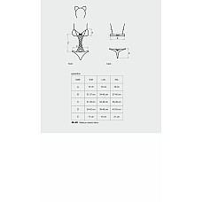 Эротический костюм гепарда Obsessive Gepardina 3 pcs costume S/M, черный, меховая отделка, монокини,