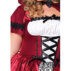 Эротический костюм Красной шапочки Leg Avenue Gothic Red Riding Hood 3X–4X, платье, накидка