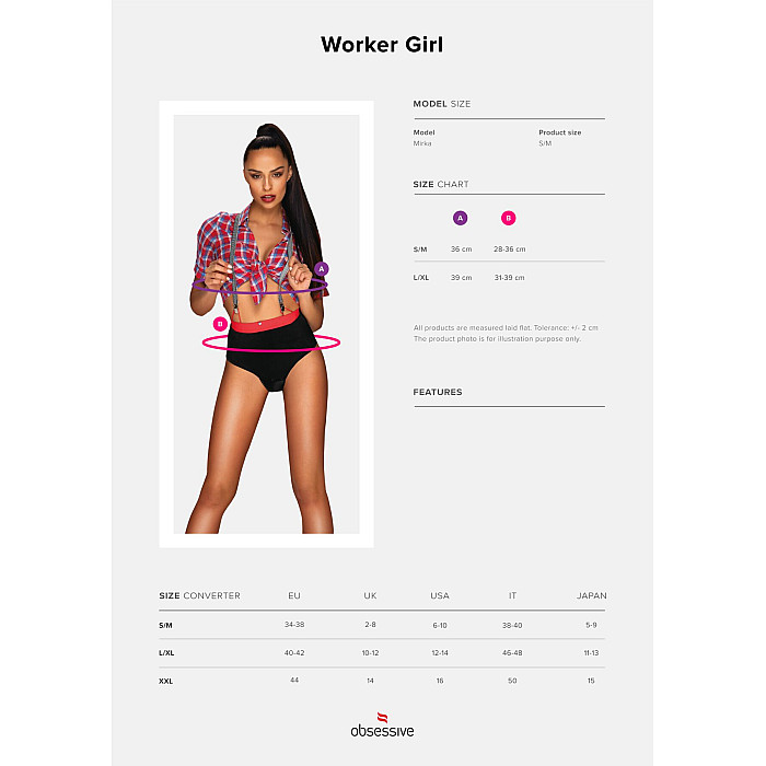 Костюм работницы Obsessive Worker Girl S/M
