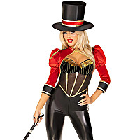 Костюм циркачки Leg Avenue Circus Ringmaster Diva Catsuit M