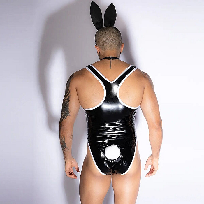 Мужской костюм зайчика JSY «Неутомимый Мэт» One Size, боди, бабочка, ушки