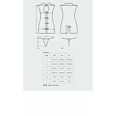Эротический костюм стюардессы Obsessive Stewardess 3 pcs grey L/XL, серый, платье, стринги, пилотка