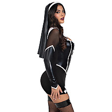 Костюм монашки Leg Avenue Holy Hottie Dress XS