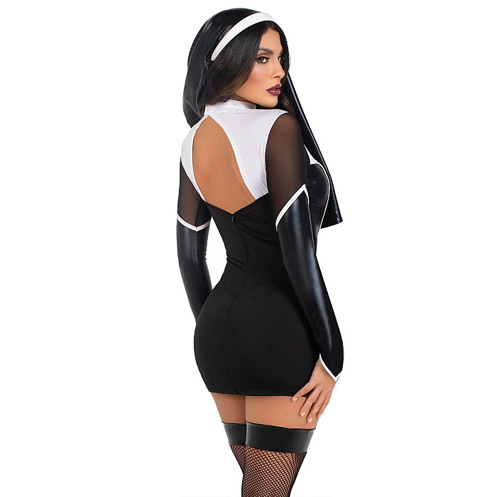 Костюм черниці Leg Avenue Holy Hottie Dress XS