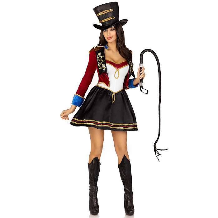 Костюм дрессировщицы Leg Avenue Classic Ringmaster Costume S, платье, шляпа