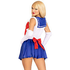 Эротический костюм Сейлор Мун Leg Avenue Sexy Sailor XS, платье, перчатки, бант