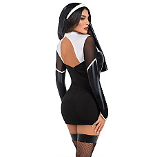 Костюм монашки Leg Avenue Holy Hottie Dress S