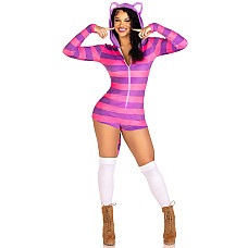 Комбинезон-костюм кошечки Leg Avenue Comfy Cheshire L, с капюшоном