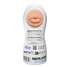 Мастурбатор-ротик Alive Maxi Flex L Oral, реалистичный вход, рельефный канал