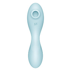 Вакуумный смарт-стимулятор с вибрацией Satisfyer Curvy Trinity 5 (Blue) (мятая упаковка!!!)