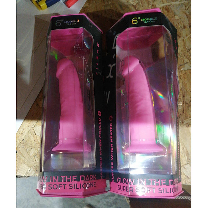 Фалоімітатор SilexD Robby Pink Glow in the dark (м'яте паковання!!!)