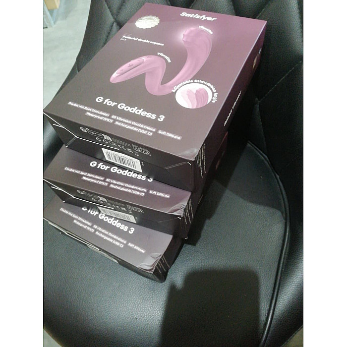 Вагінально-кліторальний вібратор Satisfyer G for Goddess 3 Wine Red (м'яте паковання!!!)