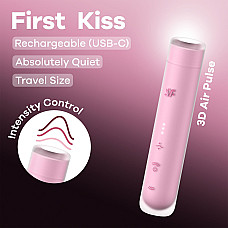 Вакуумний стимулятор Satisfyer First Kiss, технологія 3D Air Pulse (пошкоджене паковання!!!)