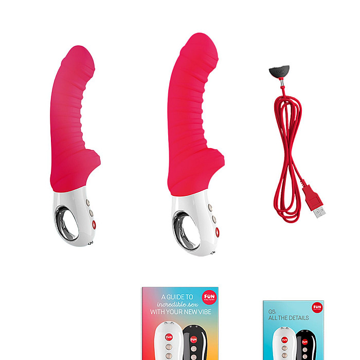 Вибратор для точки G Fun Factory TIGER india red (мятая упаковка!!!)