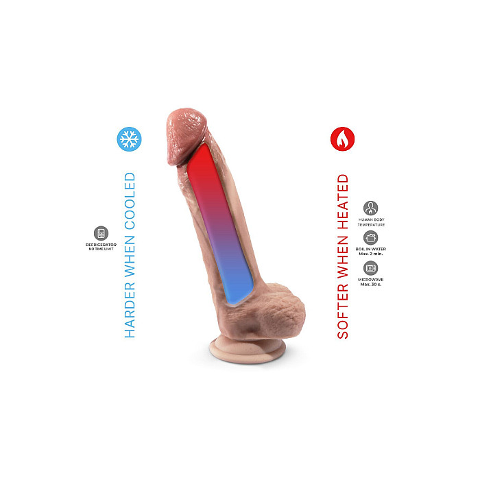 Фалоімітатор SilexD Tomas Premium Real Skin Flesh (9in MODEL 1) (надірване паковання!!!)