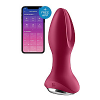 Анальная смарт вибропробка с жемчужным массажем Satisfyer Rotator Plug 2+ Violet (мятая упаковка!!!)