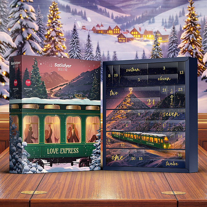 Подарунковий набір Satisfyer Love Express Deluxe Advent Calendar 2026 (дефекти на пакованні!!!)