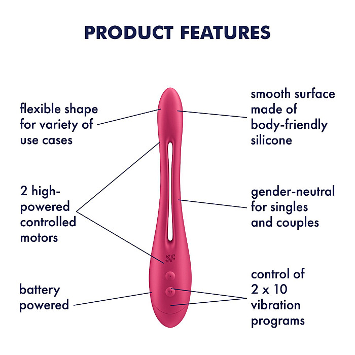 Універсальний гнучкий вібратор для пар Satisfyer Elastic Game Battery Series (м'яте паковання!!!)