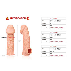 Насадка на член Kokos Cock Sleeve CS 001 M (м'ята упаковка!!!)