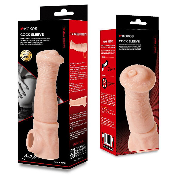 Насадка на член Kokos Cock Sleeve CS 012 L (м'яте паковання!!!)
