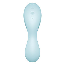 Вакуумний смарт-стимулятор із вібрацією Satisfyer Curvy Trinity 5 (Blue) (м'яте паковання!!!)