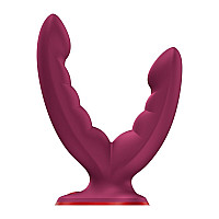 Подвійний фалоімітатор Fun Factory RYDE Wine Red (м'яте паковання!!!)