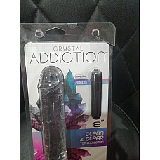 Прозрачный фаллоимитатор ADDICTION Vertical Dong 8″ (лопнул блистер!!!)