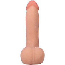 Фалоімітатор Doc Johnson The Realistic Cock ULTRASKYN 7 Inch with Balls Vanilla (м'яте паковання!!!)