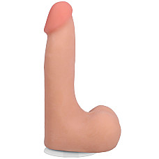 Фалоімітатор Doc Johnson The Realistic Cock ULTRASKYN 7 Inch with Balls Vanilla (м'яте паковання!!!)
