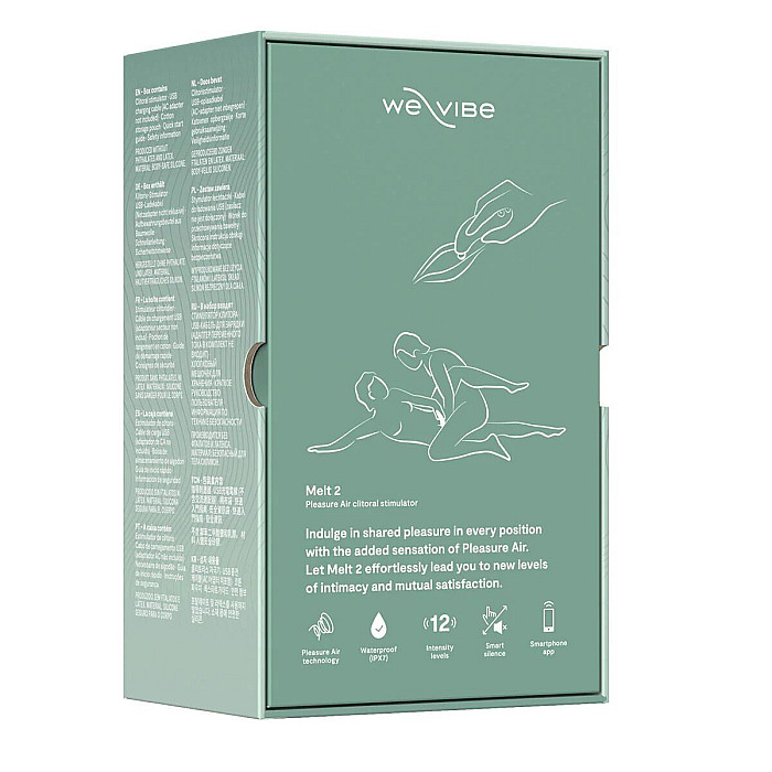 Вакуумний смарт-стимулятор для пар We-Vibe Melt 2 Sage (розводи на пакованні)